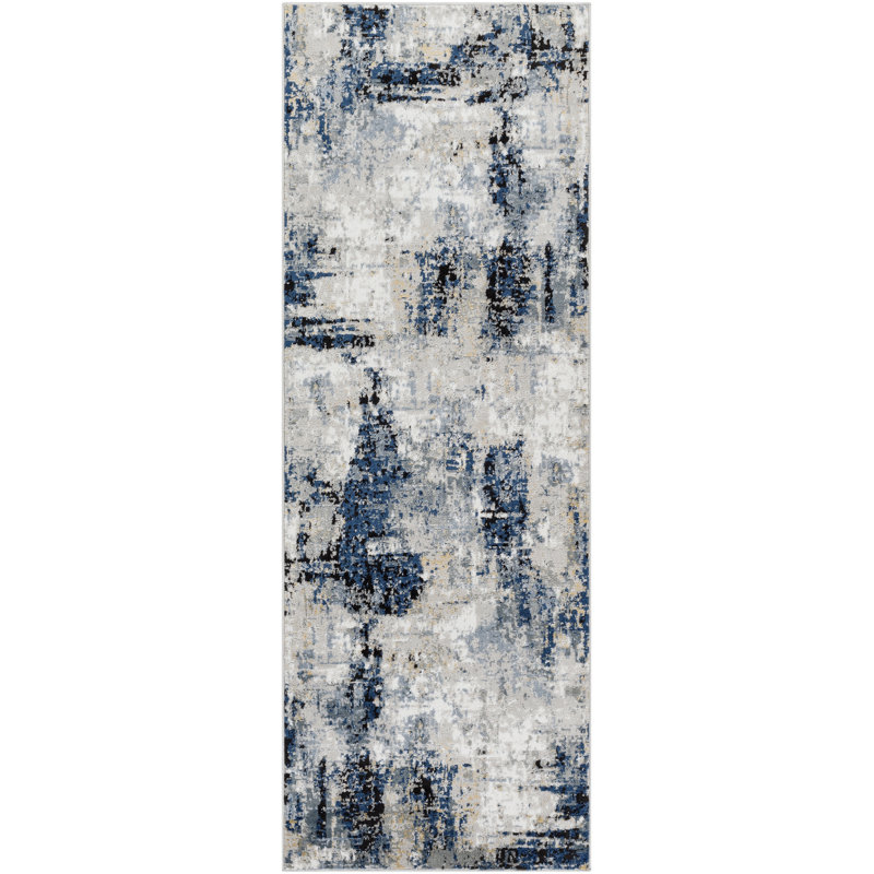 Trent Austin Design® Cosey Abstract Navy/Gray Area Rug & Reviews Wayfair